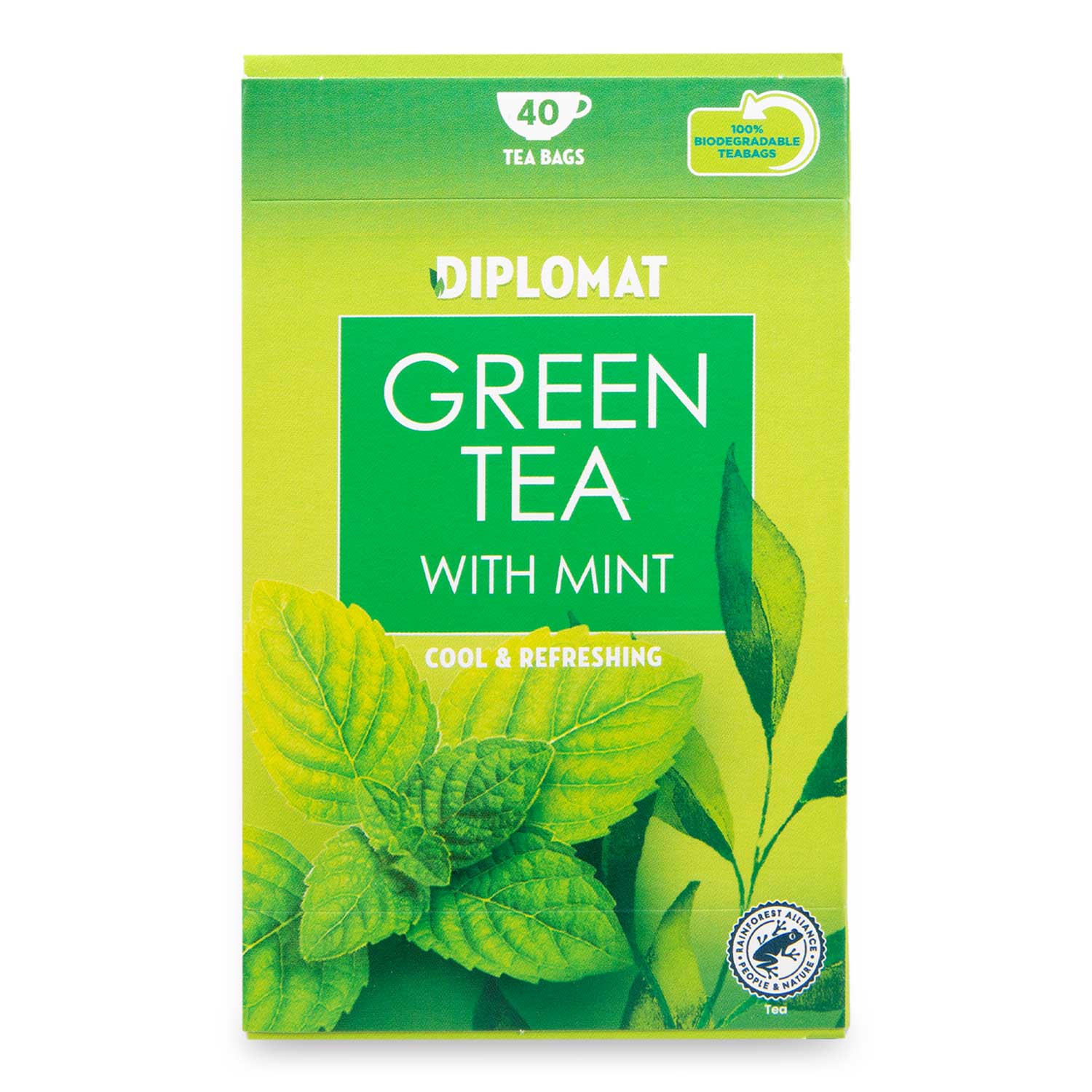 Green Tea With Mint 76g 40 Pack Diplomat